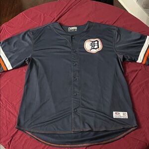 Detroit Tigers Navy Blue Jersey (Plain)